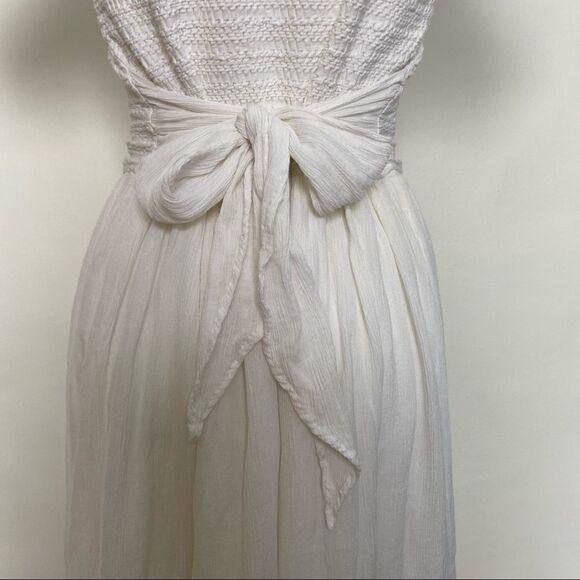 Jacquline Lauren vintage Smocked 90s button front midi dress - Picture 8 of 11